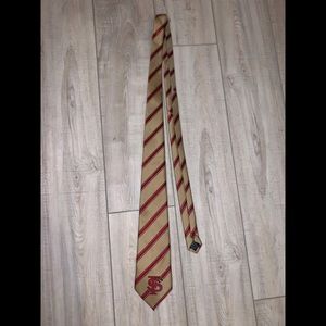 Florida State University Gold Garnet Stripe Tie